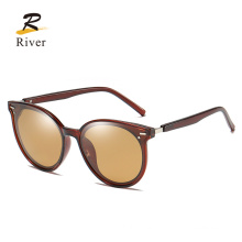 River Factory Price New Fashion Tr90 Round Luxury Shades Sunglasses for Men Women